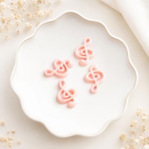 Cabochon Clave Sol Rosa 12mm