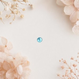 Brilhante Azul para Colar 6mmX6mm