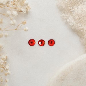 Brilhante Vermelho para Colar de 8mmX8mm