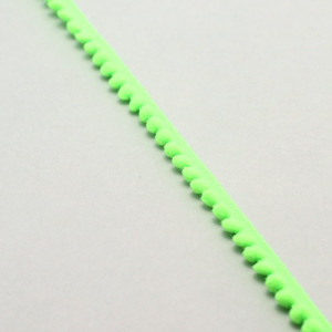 Fita Mini Pompom 1cm – Verde fluorescente