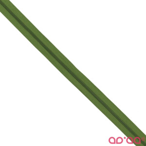 Fecho Zip 4 mm a metro - verde azeitona
