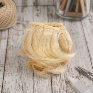Cabelo curto para Bonecas 5cm - Loiro