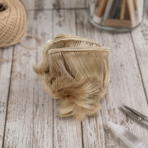 Cabelo curto para Bonecas 5cm - Loiro Escuro