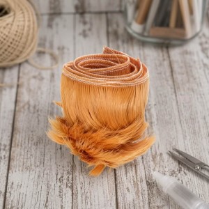 Cabelo curto para Bonecas 5cm - Ruivo