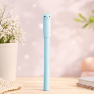 Caneta Apagável Gato Menta - Cor Azul