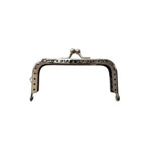 Fecho da Avó 9,5cm quadrado Liso - Prata