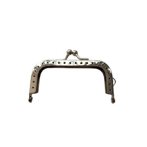 Fecho da avó 8cm quadrado liso – prata