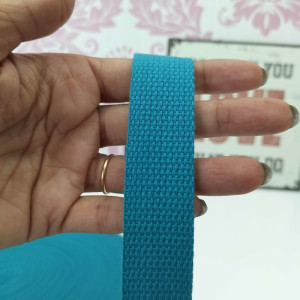 Precinta Algodão 2,5cm - Azul Esverdeado