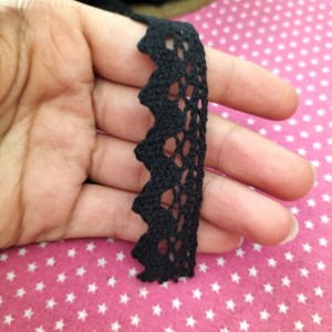 Renda 1,7cm - Preto