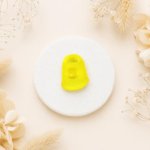 Dedal de Silicone Amarelo - TAM L 