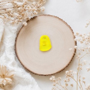 Dedal de Silicone Amarelo - TAM S