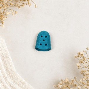 Dedal de Silicone Azul - TAM L 