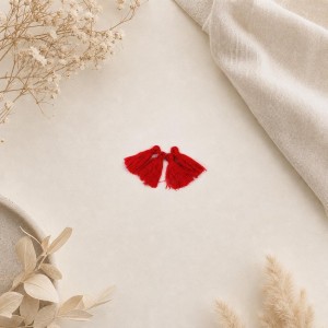 Borla Vermelho 3cm