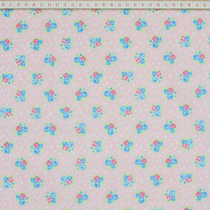 Flowers blue and pink 2