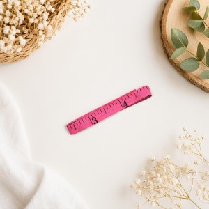 Fita métrica de bolso Rosa