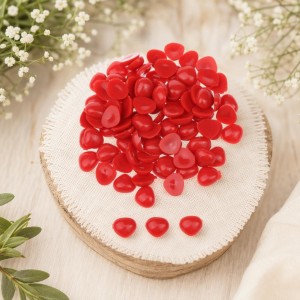 Nariz de bonecos vermelho triângular para colar 10X11mm
