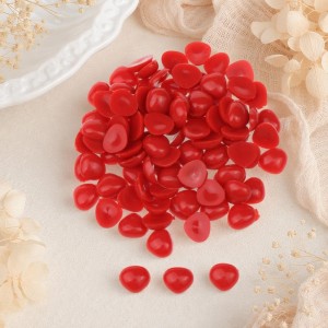 Nariz de bonecos vermelho triângular para colar 7X9mm