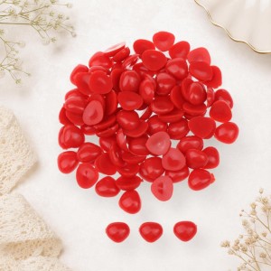 Nariz de bonecos vermelho triângular para colar 6X8mm