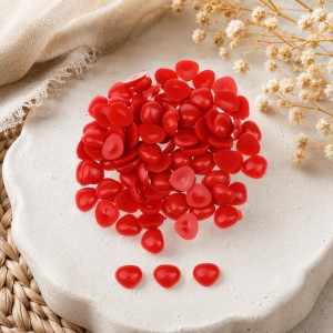 Nariz de bonecos vermelho triângular para colar 12X15mm