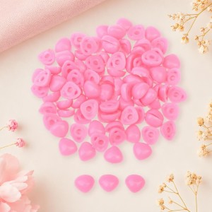Nariz de bonecos rosa triângular para colar 6X8mm