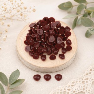 Nariz de bonecos castanho triângular para colar 12X15mm