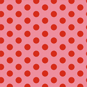 Tecido de Algodão Tilda Básico Bolas Médias Vermelho 8mm – Vermelho