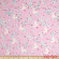 Tecido de Algodão Tanya Whelan com Borboletas e Flores em Árvores em Fundo Rosa Claro