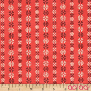 Amy Butler Bright Heart Stitchy Dots Coral